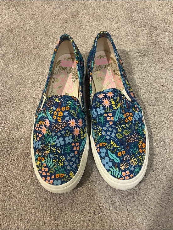 Keds Shoes - Keds x Rifle Paper Co Double Decker Floral Canvas Slip-on Shoes